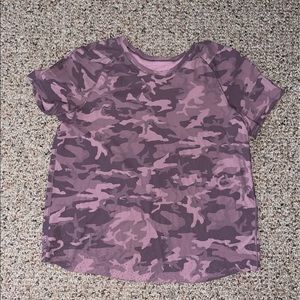 Lululemon pink camo top